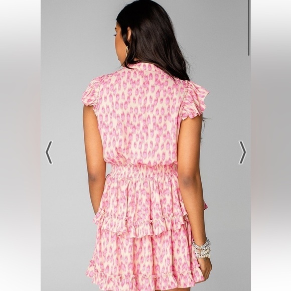 BUDDY LOVE Astrid Ruffle Front Mini Dress - Pink Lady Pink Girly - Picture 6 of 13